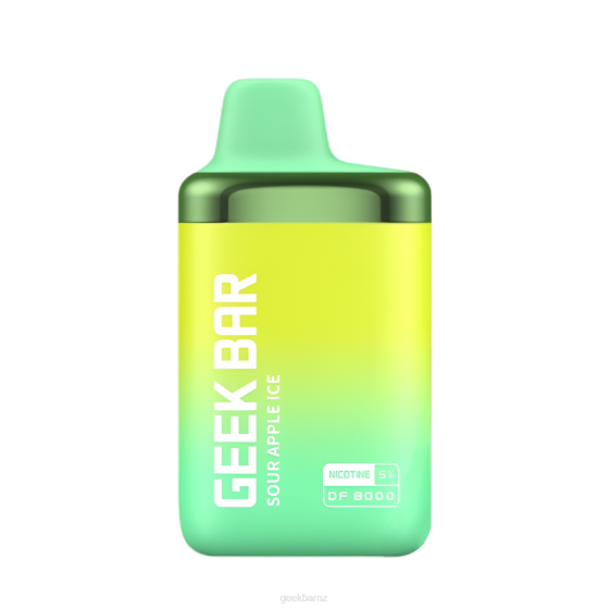 Geek Bar New Zealand Green - Geek Bar DF8000 Disposable Vape P208185 Sour Apple Ice