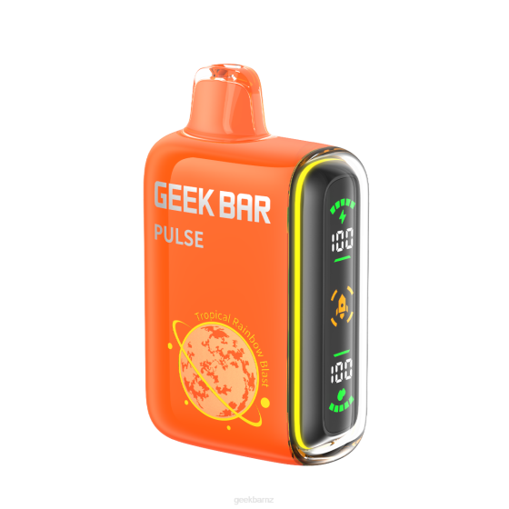 Geek Bar New Zealand Green - Geek Bar Pulse 15K Disposable Vape P20865 Tropical Rainbow Blast