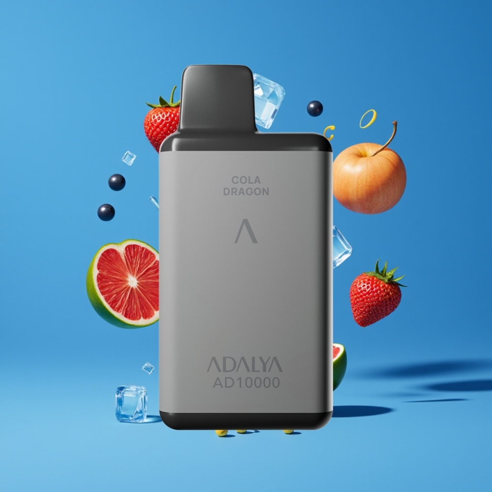 Adalya AD 10000 Puffs Disposable Vape Blue Ice New Zealand Wholesale Space Gray USB-C 14ml 2%