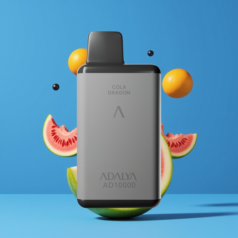 Adalya AD 10000 Puffs Disposable Vape Blue Melon New Zealand Wholesale USB-C Rechargeable 14ml 650mAh Space Gray