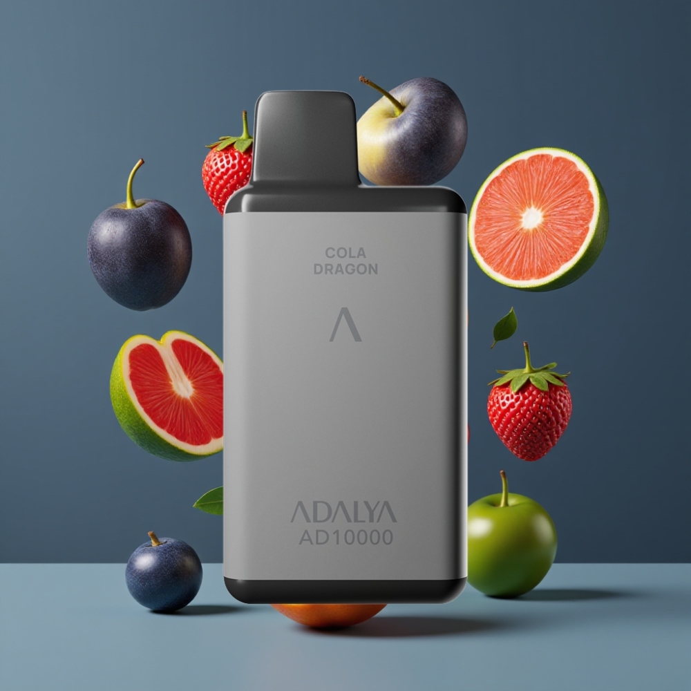 Adalya AD 10000 Puffs New Zealand Wholesale Disposable Vape Cola Dragon - Space Gray, USB-C, 14ml, 650mAh