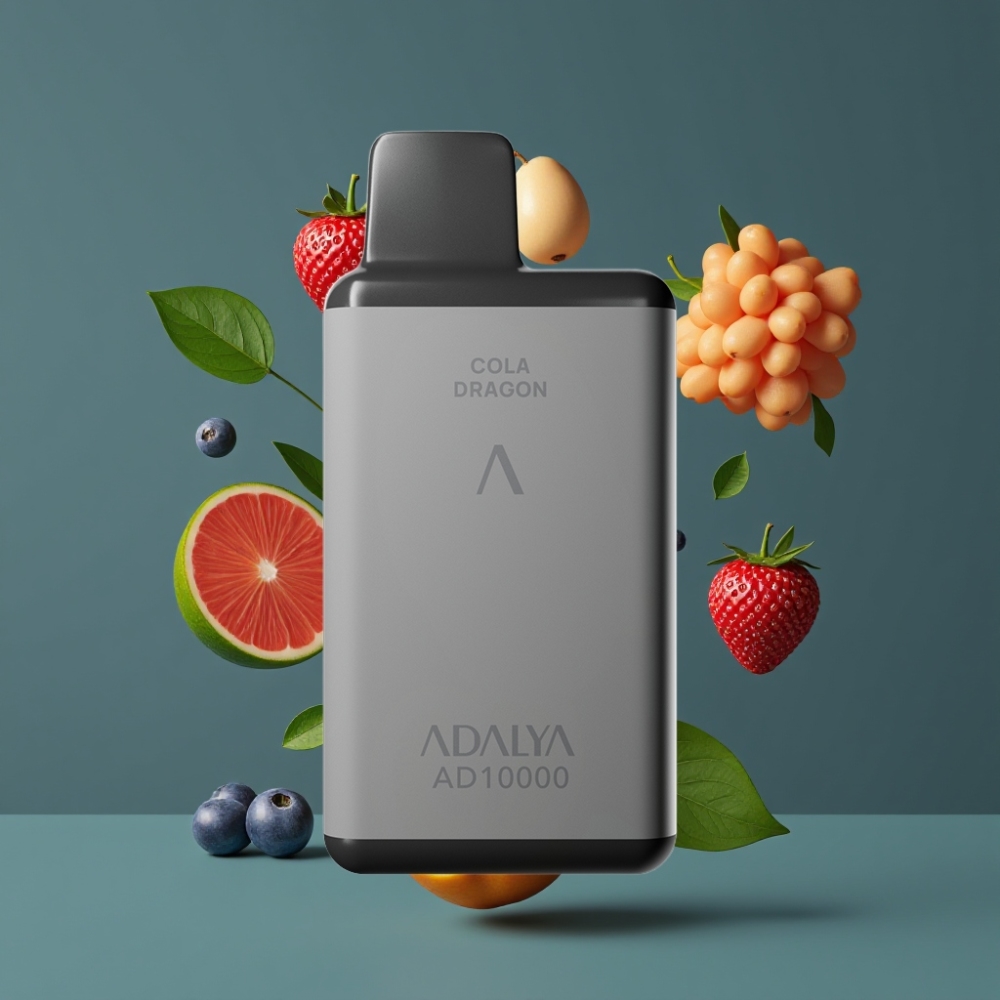 Adalya AD 10000 Puffs New Zealand Wholesale Disposable Vape Mint Point Space Gray USB-C Rechargeable 14ml 2%