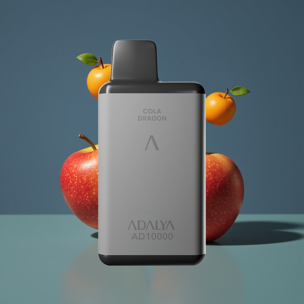 Adalya AD 10000 Puffs New Zealand Wholesale Disposable Vape The Two Apples Space Gray USB-C Rechargeable 14ml 2%
