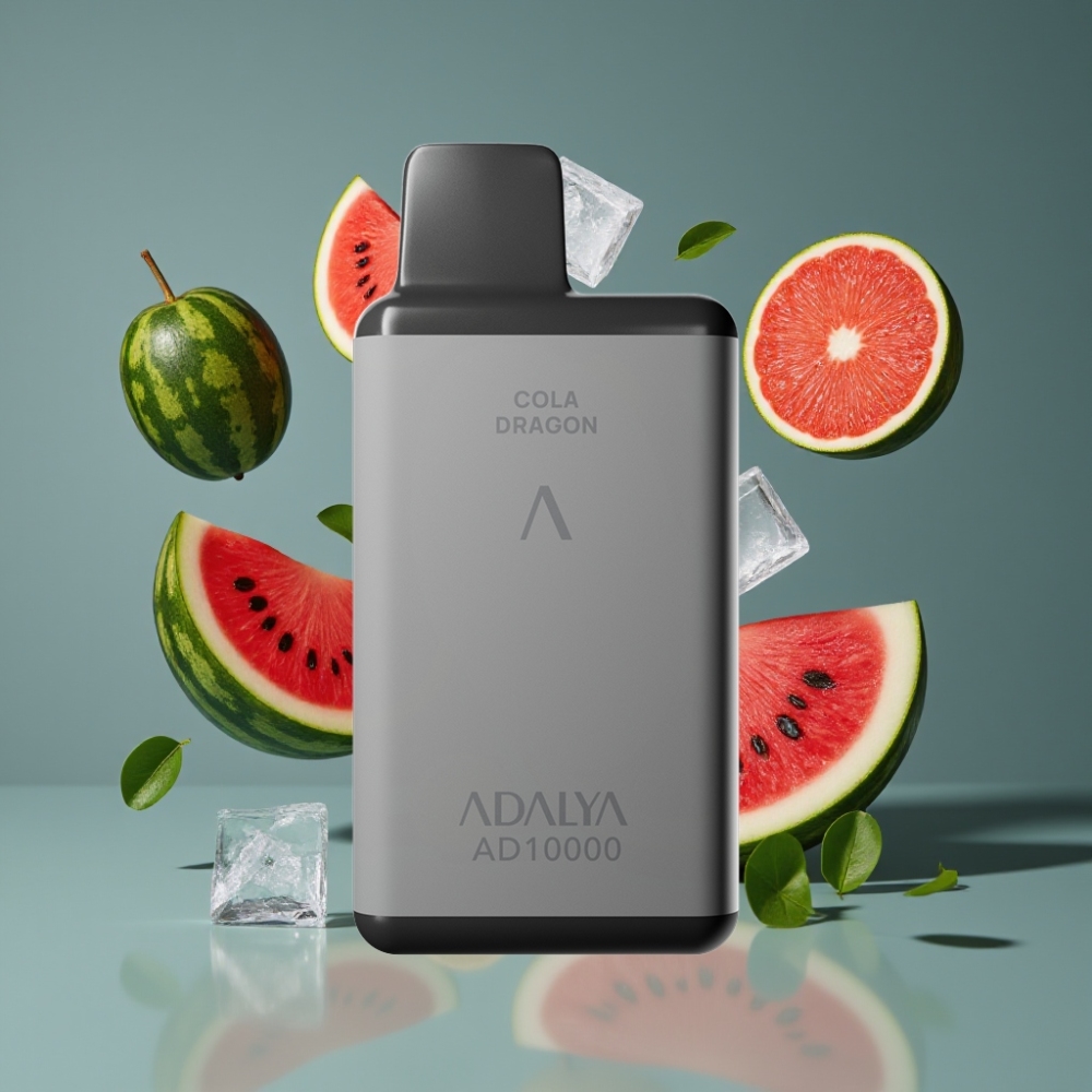 Adalya AD 10000 Puffs New Zealand Wholesale Disposable Vape Watermelon Ice Space Gray USB-C Rechargeable