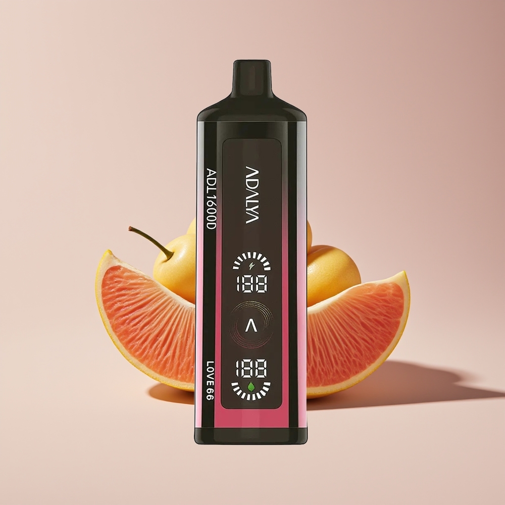 Adalya ADL 16000 PRO Puffs Disposable Vape Love 66 New Zealand Wholesale - 25ml E-liquid, 1000mAh Battery, USB-C Rechargeable, Digital Screen