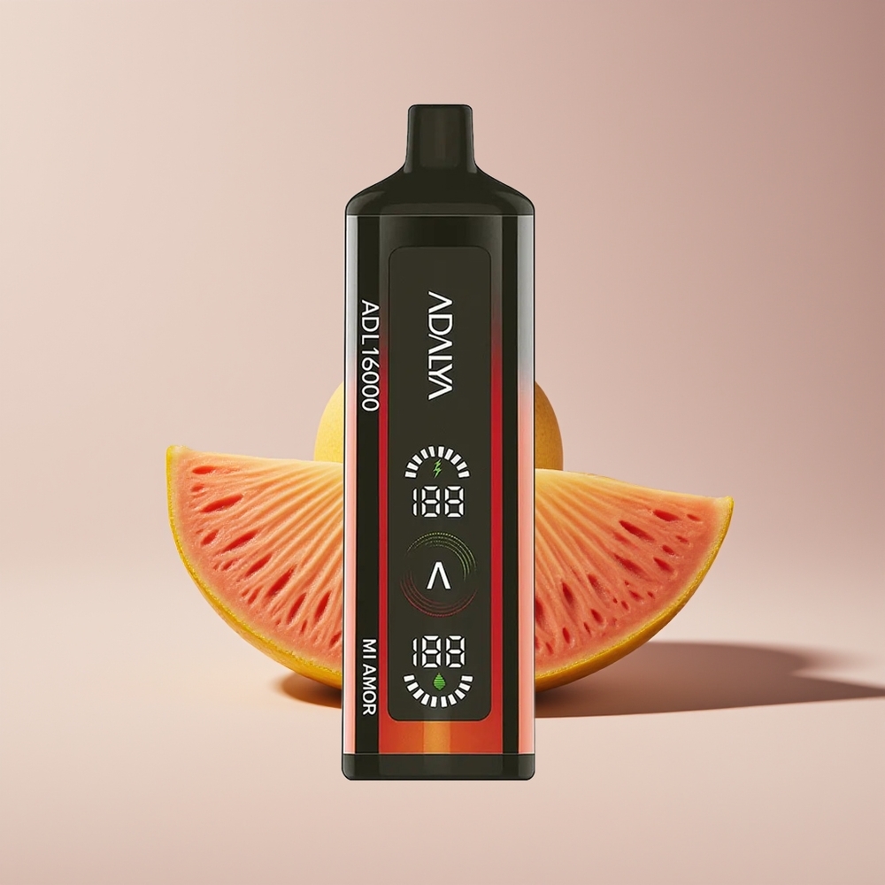Adalya ADL 16000 PRO Puffs Disposable Vape Mi Amor New Zealand Wholesale - 25ml, 2% Nicotine, USB-C, Digital Screen, Smart Mesh Coil