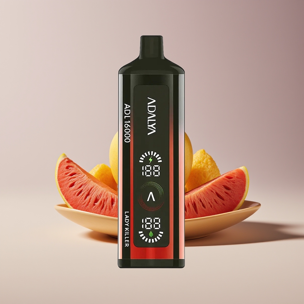 Adalya ADL 16000 Puffs Lady Killer New Zealand Wholesale Disposable Vape with Digital Screen, USB-C, 2% Nicotine, 25ml E-liquid