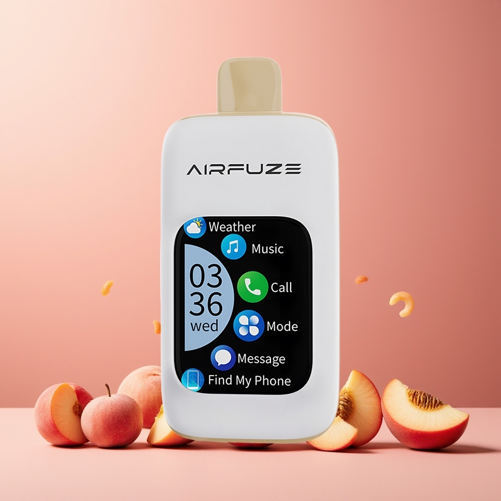 AirFuze Smart 30000 Puffs New Zealand Wholesale 5% Nicotine Type-C Disposable Vape Juicy Peach