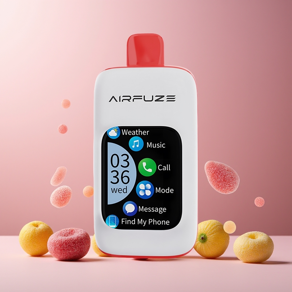 AirFuze Smart 30000 Puffs New Zealand Wholesale Disposable Vape Sour Lush Gummy with 5% Nicotine, 900mAh Battery, Type-C Charging