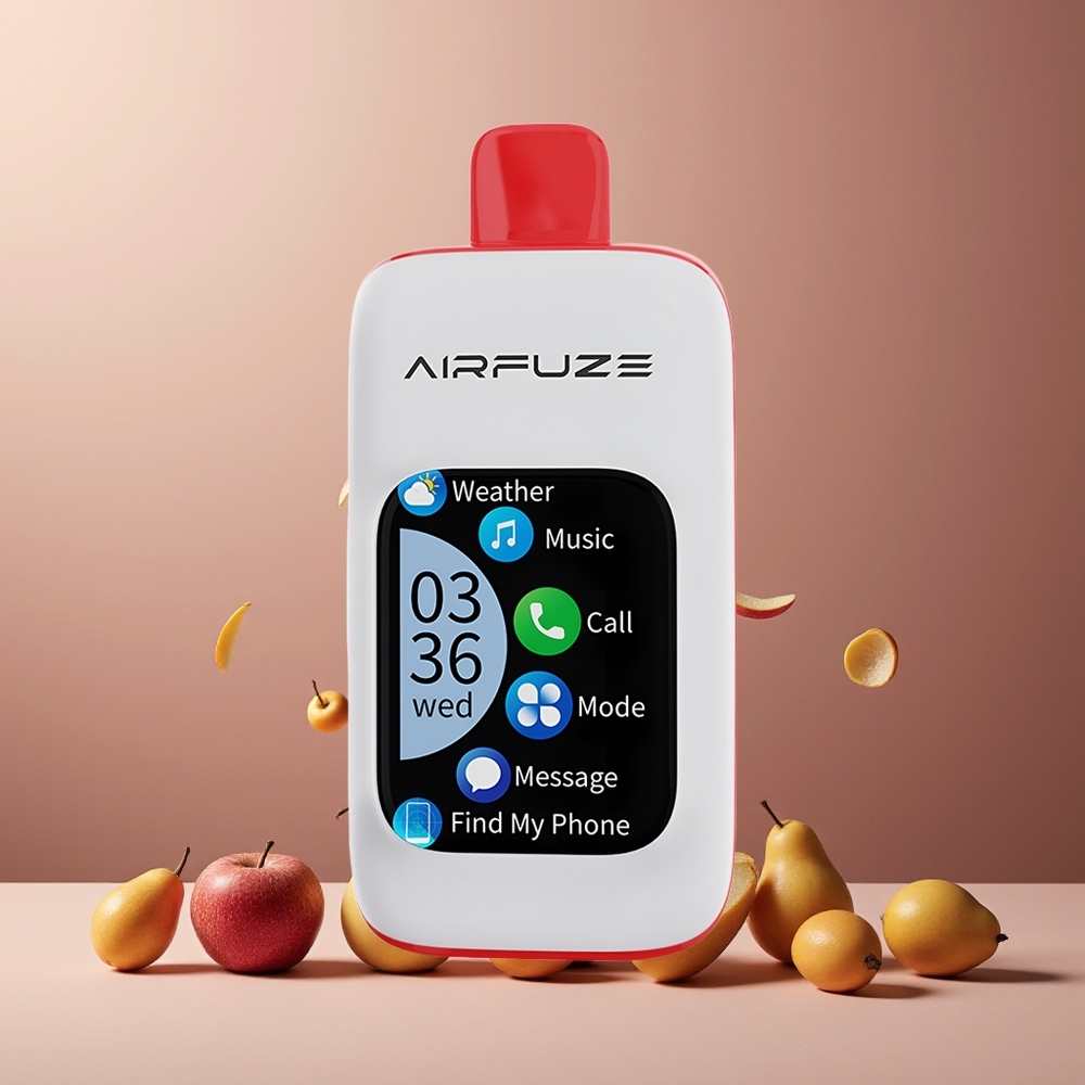 AirFuze Smart 30000 Puffs New Zealand Wholesale Disposable Vape Triple Apple with 2.01" TFT Touch Screen & Type-C Charging