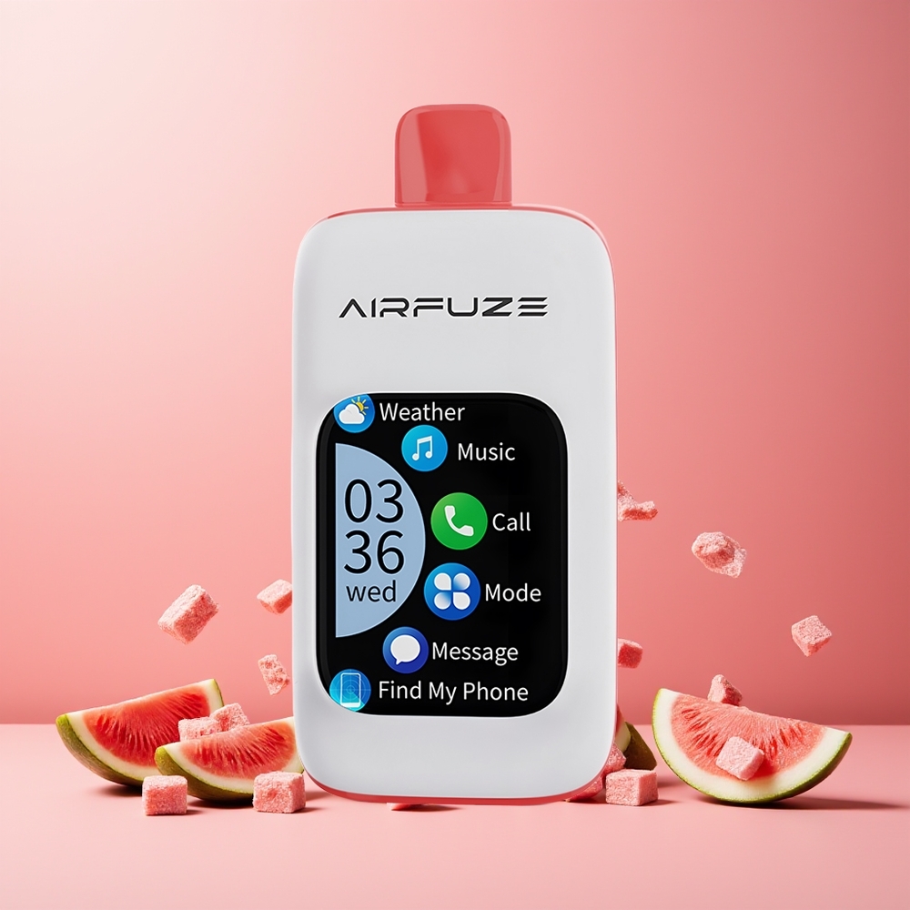 AirFuze Smart 30000 Puffs New Zealand Wholesale Disposable Vape Watermelon Ice with 5% Nicotine, 900mAh Battery, Type-C Charging