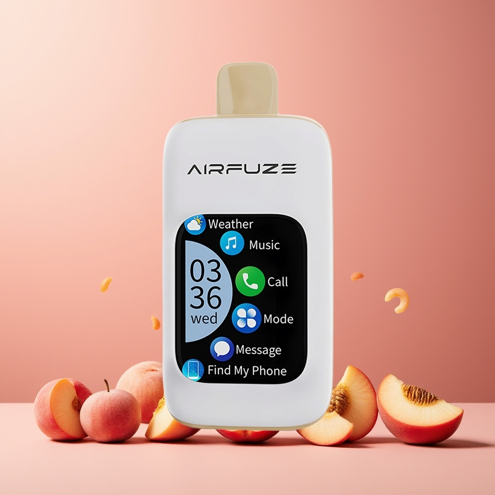 AirFuze Smart Pro 40000 Puffs 900mAh Rechargeable 20ML 2%/5% Nicotine Disposable Vape Juicy Peach New Zealand Wholesale