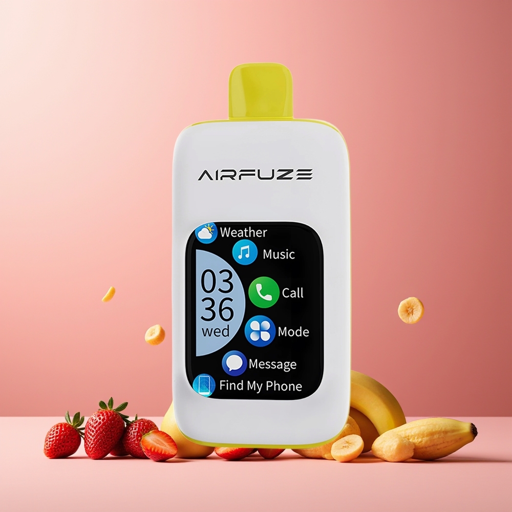 AirFuze Smart Pro 40000 Puffs Rechargeable 900mAh 20ML 2%/5% NZ Wholesale Strawberry Banana Disposable Vape