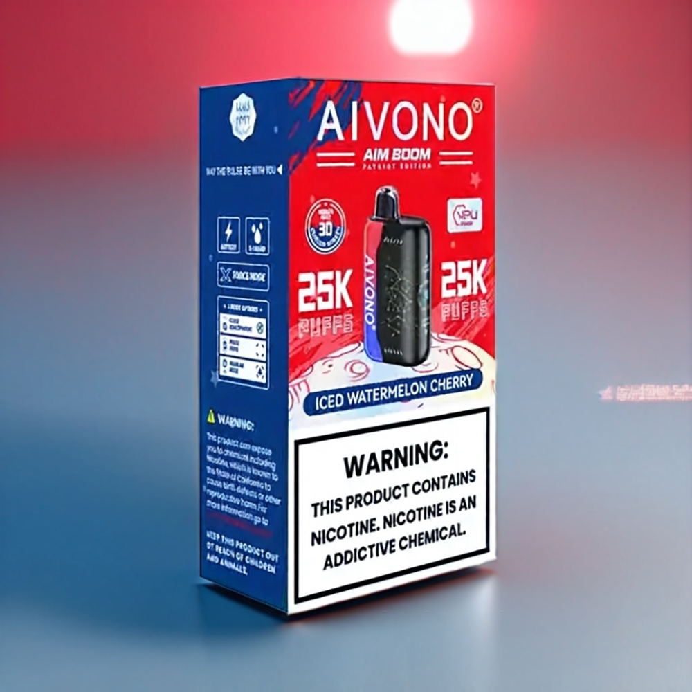 Aivono Aim Boom 25000 Puffs New Zealand Wholesale Iced Watermelon Cherry Vape