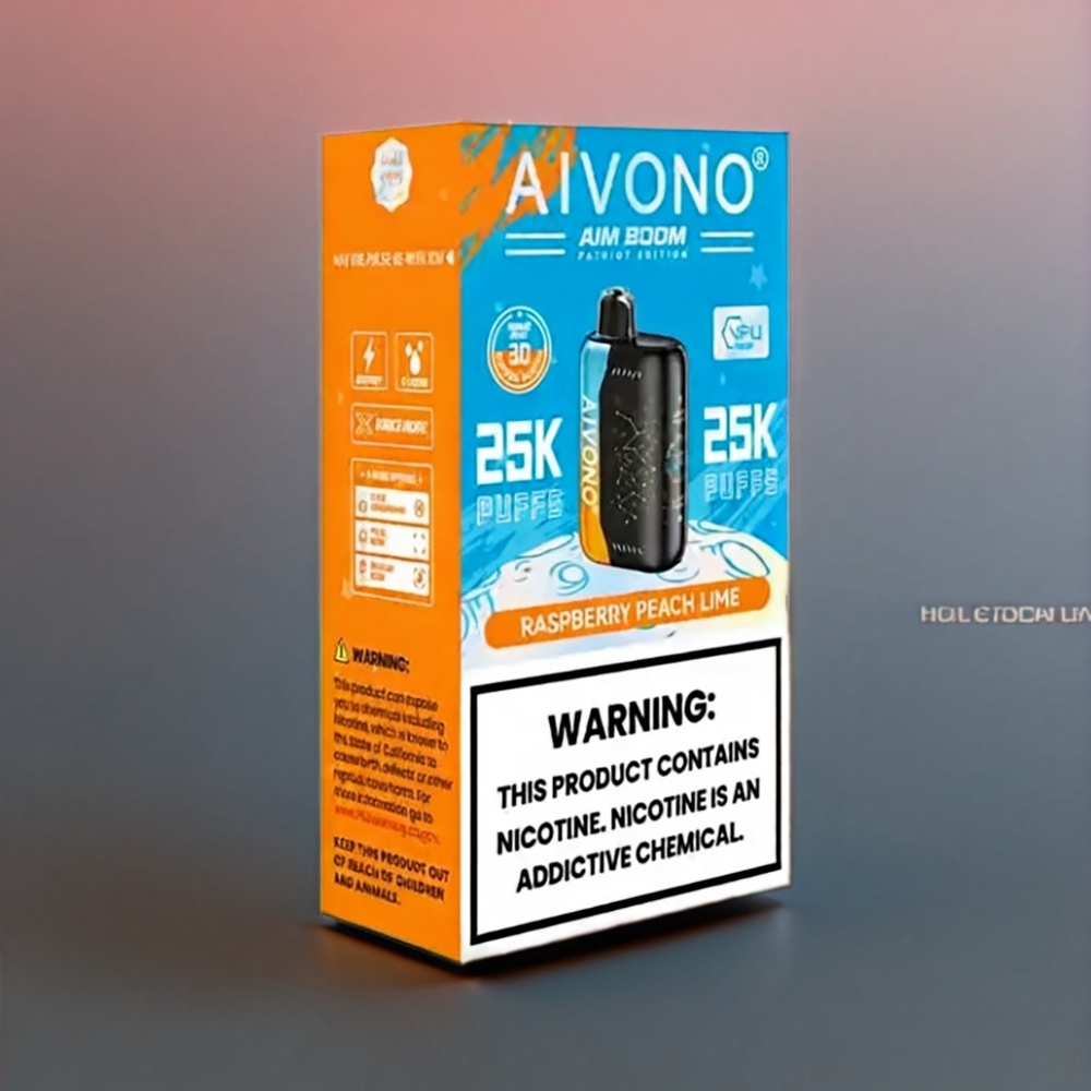 Aivono Aim Boom 25000 Puffs New Zealand Wholesale Raspberry Peach Lime Vape