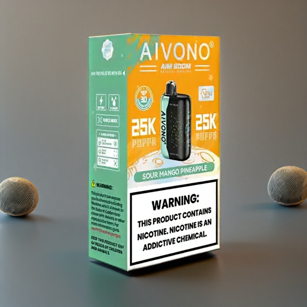 Aivono Aim Boom 25000 Puffs New Zealand Wholesale Sour Mango Pineapple Vape