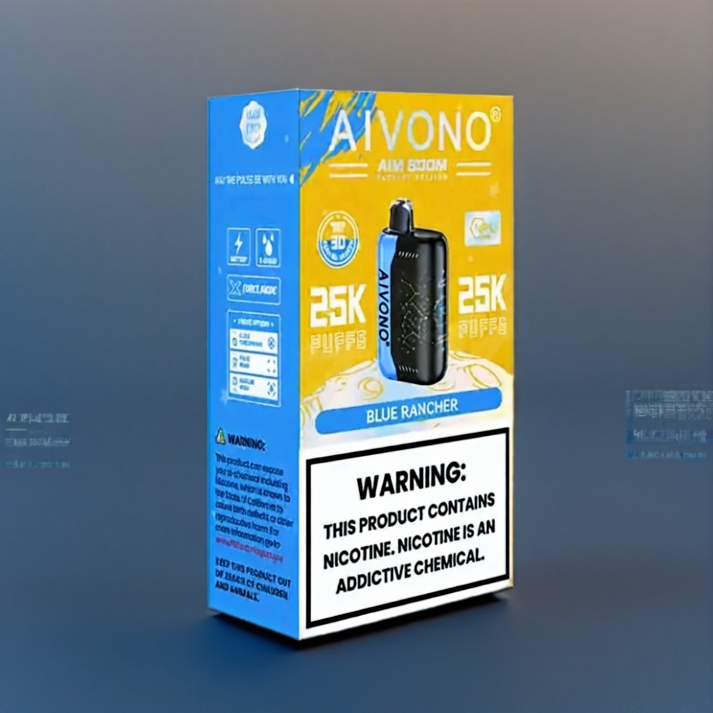 Aivono Aim Boom New Zealand Wholesale 25000 Puffs Blue Rancher Vape