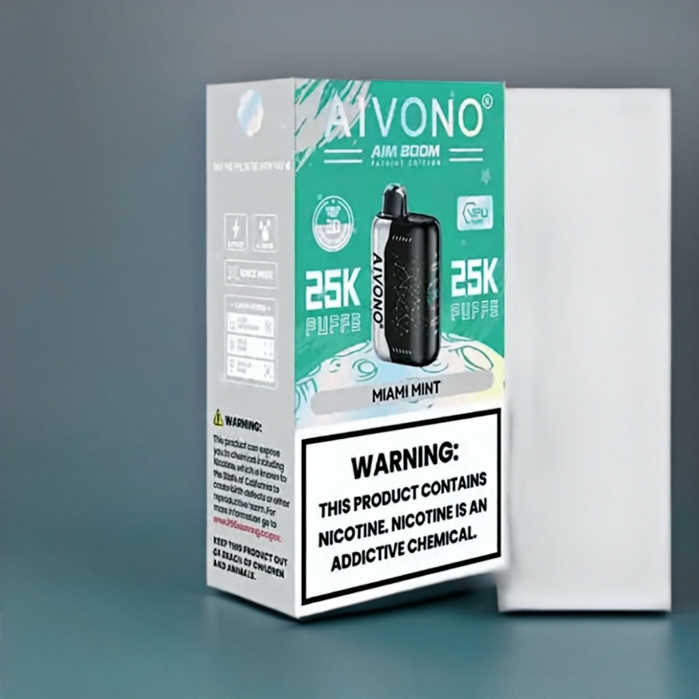 Aivono Aim Boom New Zealand Wholesale Miami Mint 25000 Puffs