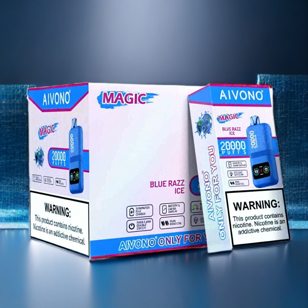 Aivono Aim Magic New Zealand Wholesale 20000 Puffs Blue Razz Ice Vape