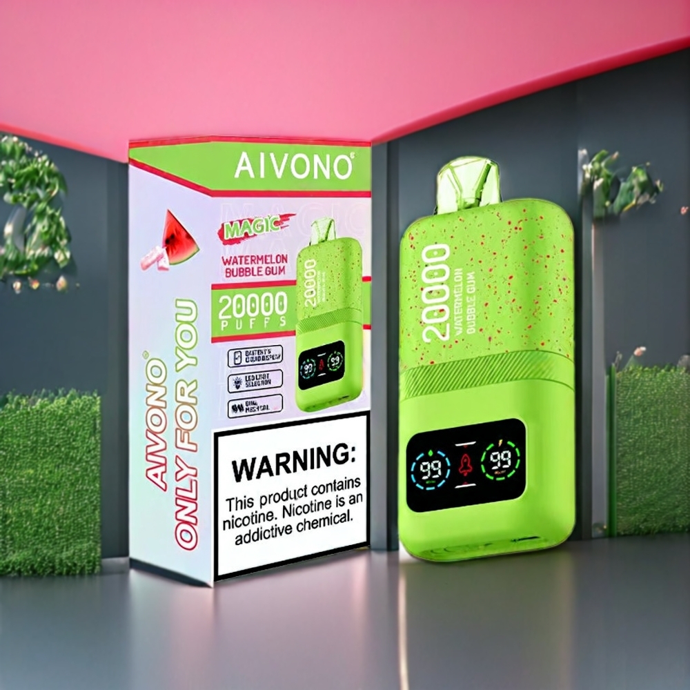 Aivono Aim Magic New Zealand Wholesale 20000 Puffs Watermelon Bubble Gum Vape