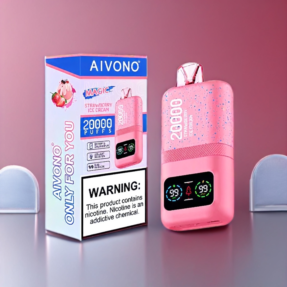 Aivono Aim Magic New Zealand Wholesale Strawberry Ice Cream 20000 Puffs Vape
