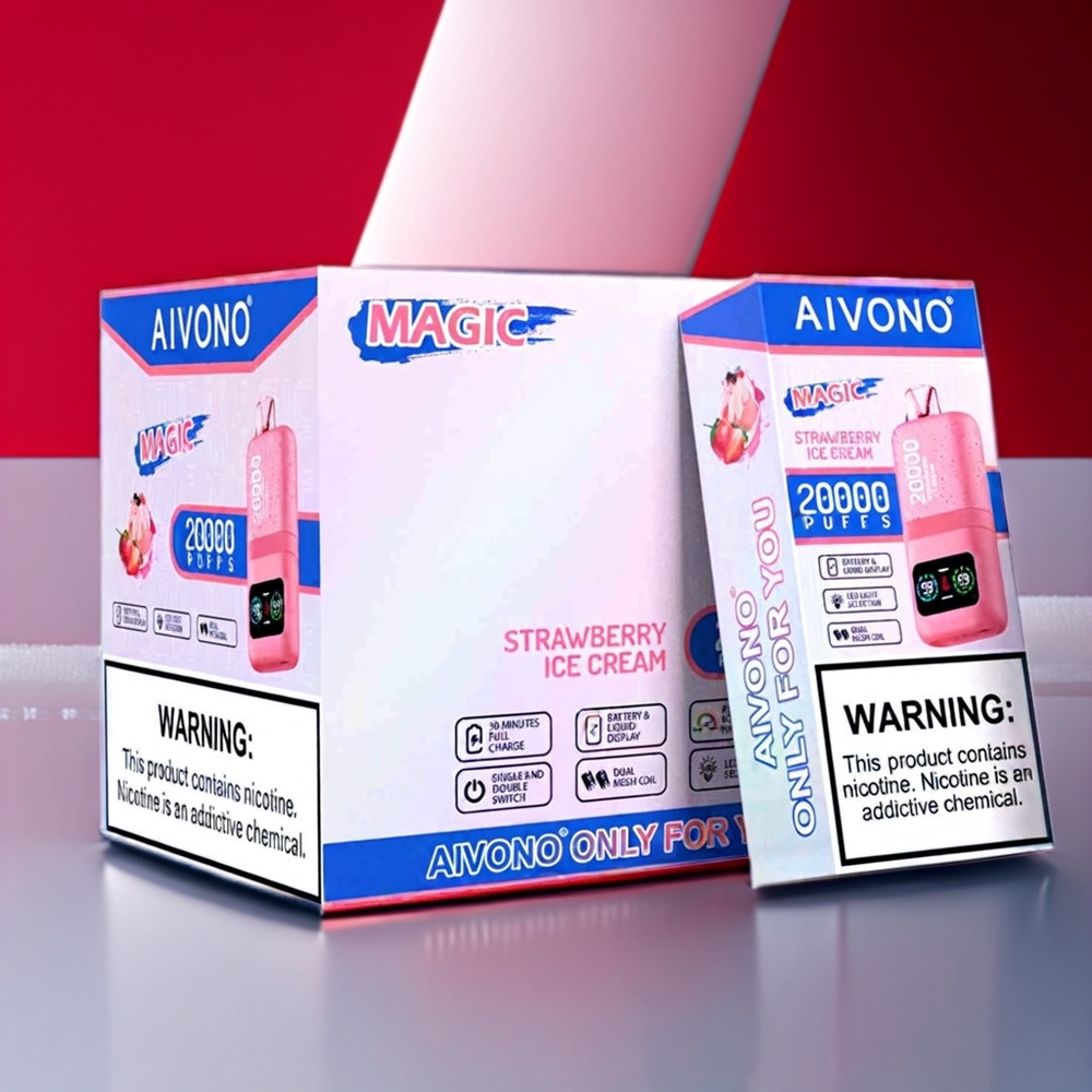 Aivono Aim Magic New Zealand Wholesale Strawberry Ice Cream 20000 Puffs Vape
