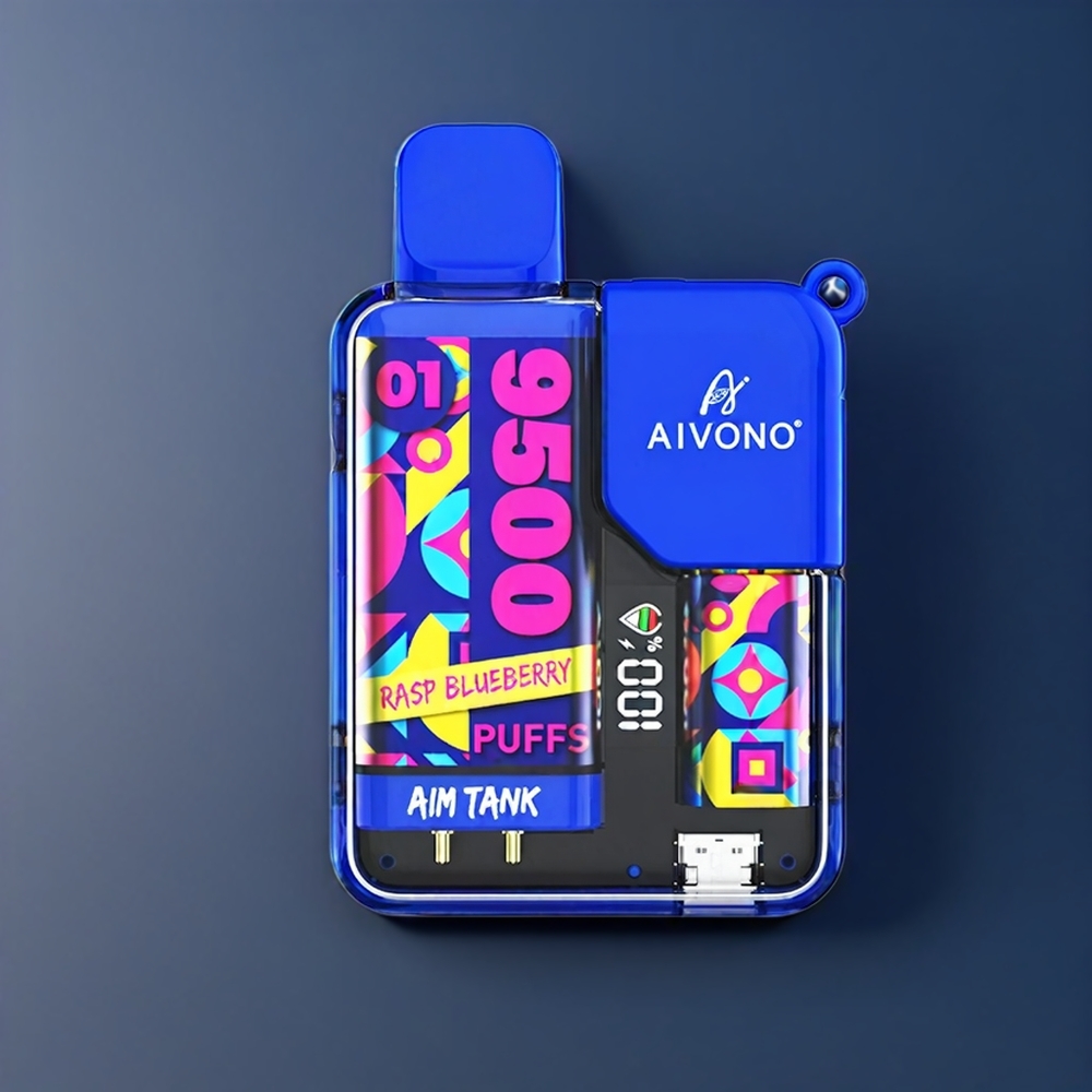 Aivono Aim Tank 9500 Puffs New Zealand Wholesale Rasp Blueberry Vape