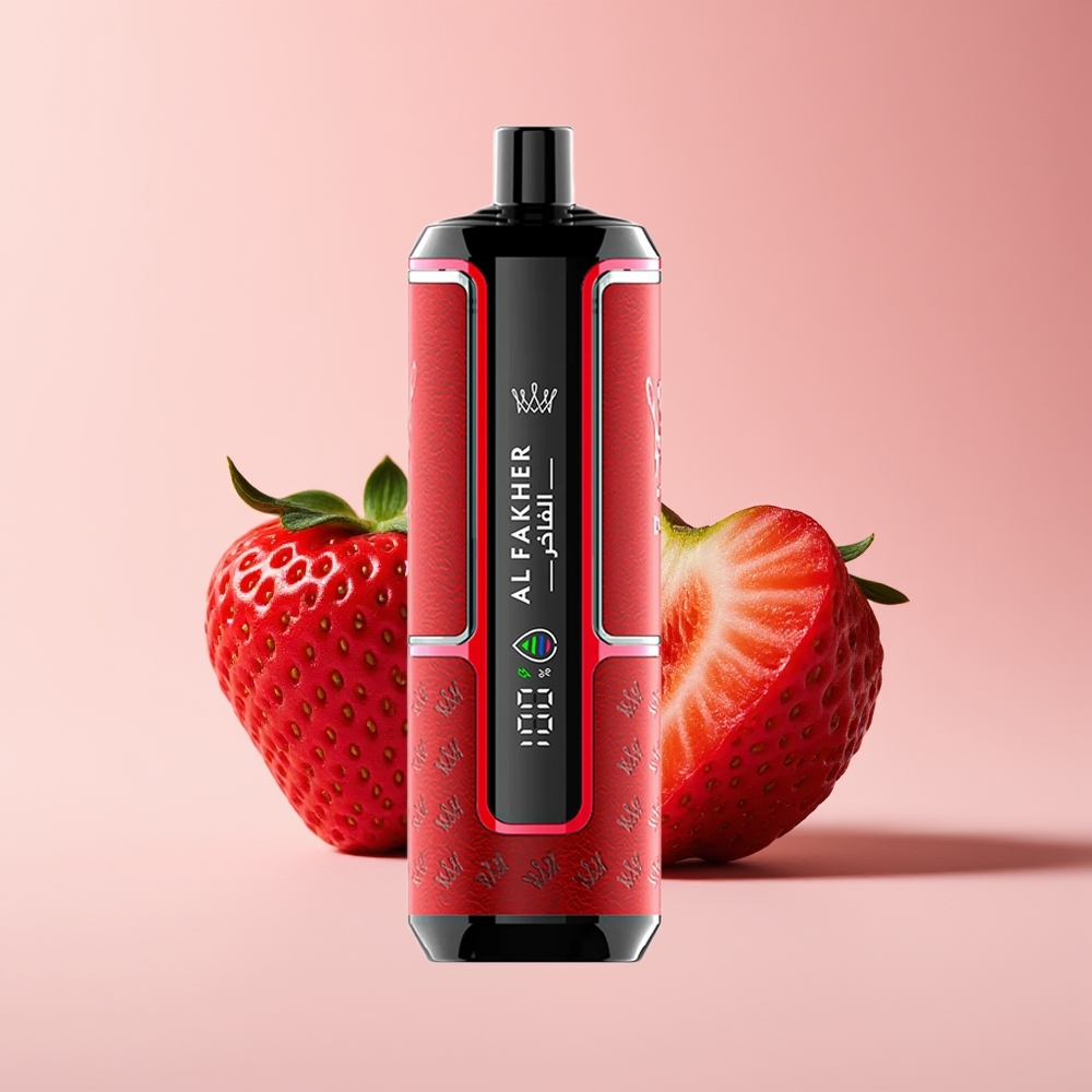 Al Fakher Crown Bar 15K Hypermax New Zealand Wholesale 22ml 600mAh Type-C Strawberry Punch Disposable Vape