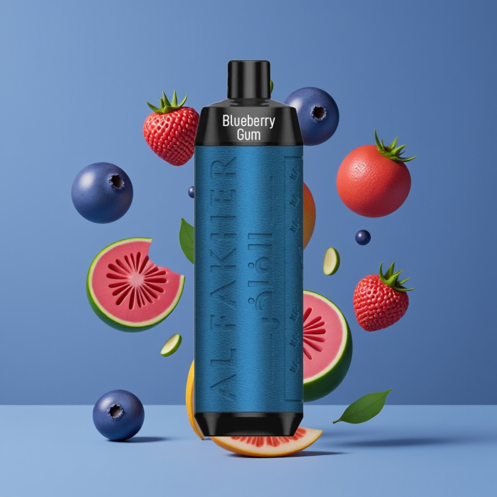 Al Fakher Crown Bar 8000 Crystal 18ml 5mg 600mAh USB-C 8000 Puffs Disposable Vape Blueberry Gum New Zealand Wholesale