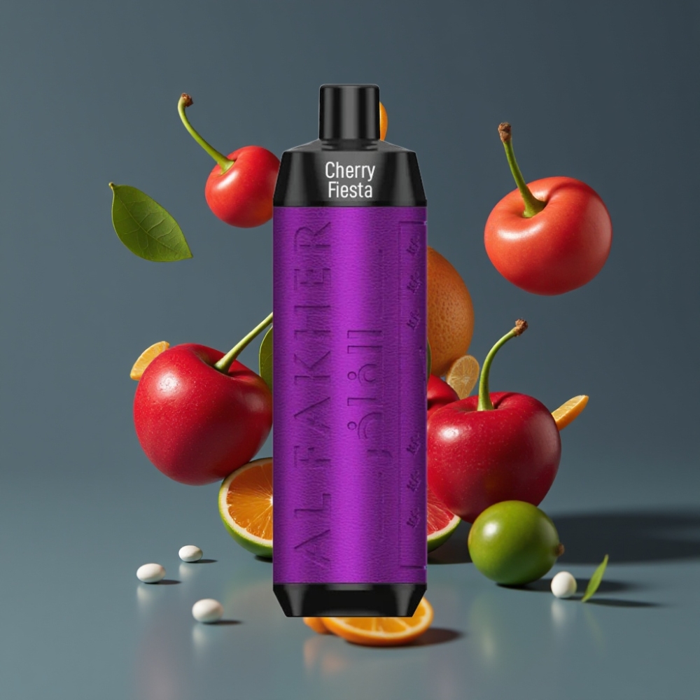 Al Fakher Crown Bar 8000 Crystal 600mAh 18ml 5mg Cherry Fiesta New Zealand Wholesale