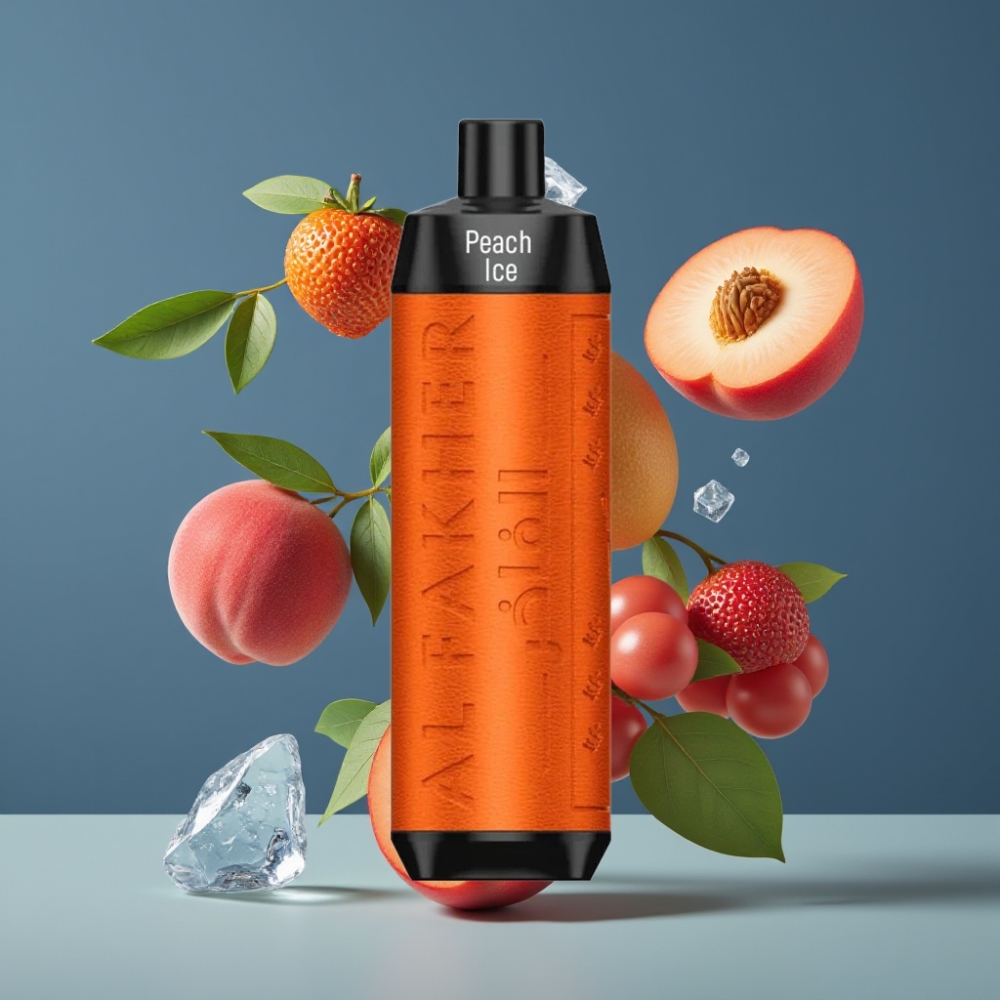 Al Fakher Crown Bar 8000 Crystal 600mAh 18ml 5mg Peach Ice Disposable Vape New Zealand Wholesale