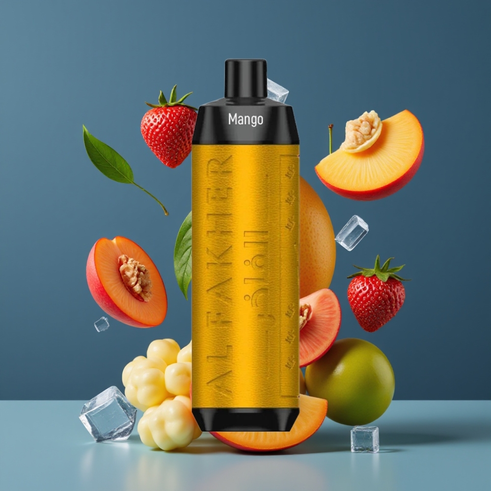 Al Fakher Crown Bar 8000 Crystal Disposable Vape Mango Ice New Zealand Wholesale 600mAh 18mL 5mg 8000 Puffs USB-C