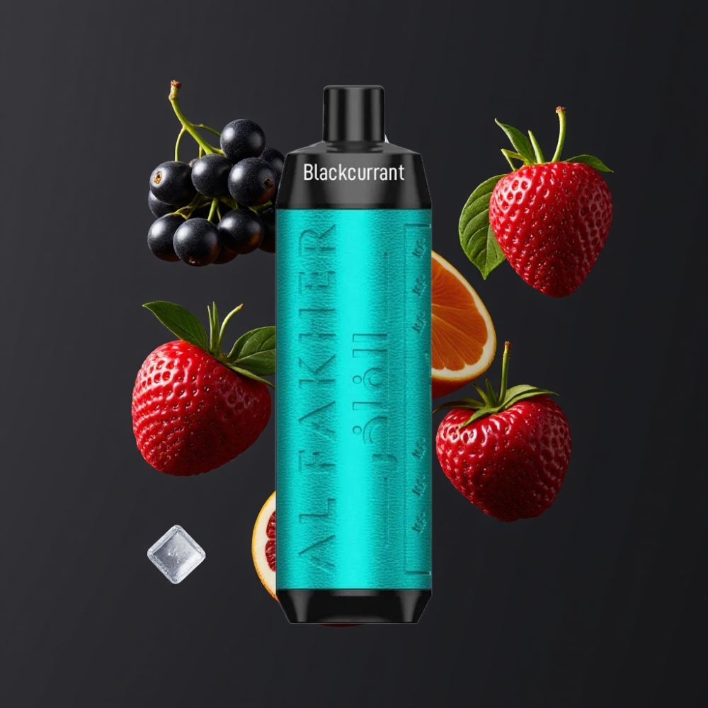 Al Fakher Crown Bar 8000 Crystal Disposable Vape New Zealand Wholesale Black Currant Ice 600mAh 18mL 5mg 8000 Puffs USB-C