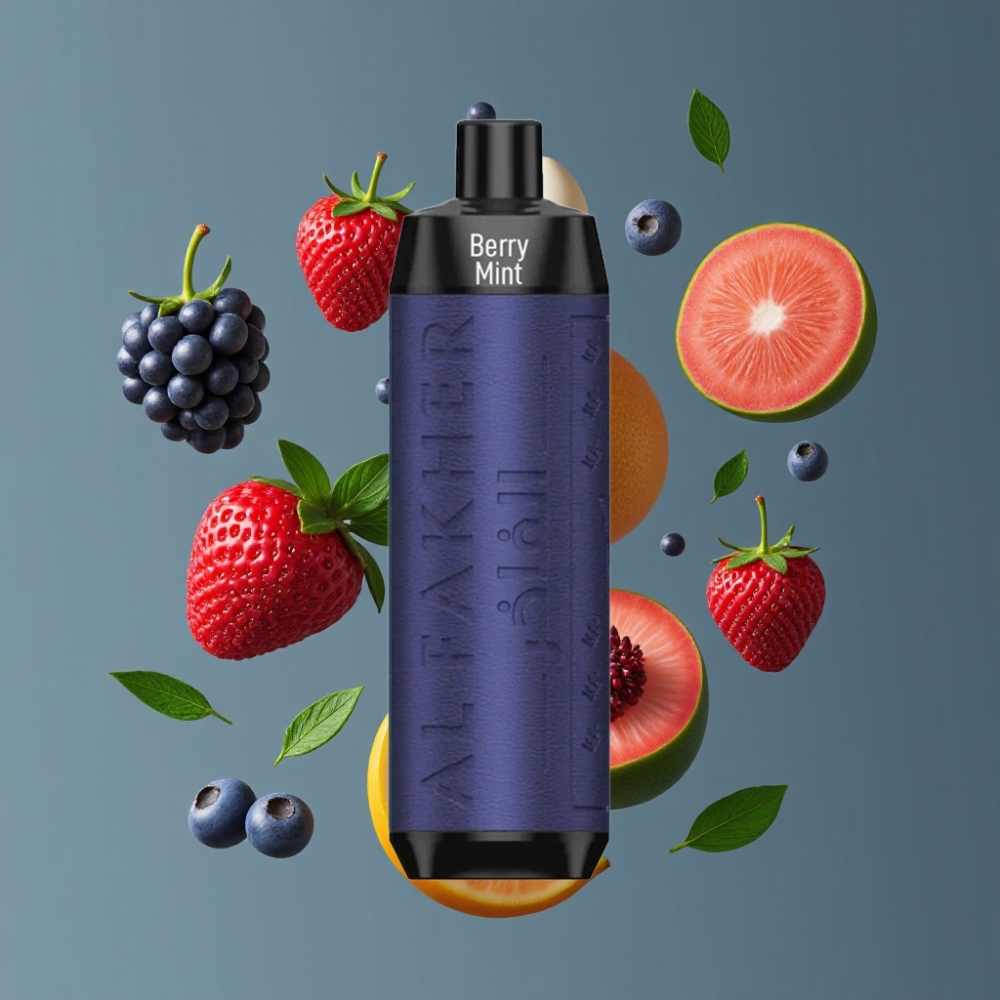Al Fakher Crown Bar 8000 Crystal New Zealand Wholesale 18ml 8000 Puffs Berry Mint Disposable Vape