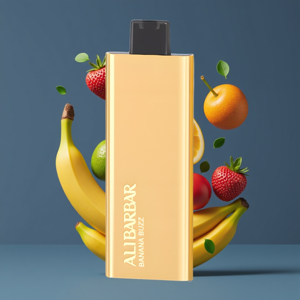 Alibarbar Pandora 7000 Puffs 17ml 1.0 Ohm Banana Buzz Disposable Vape New Zealand Wholesale
