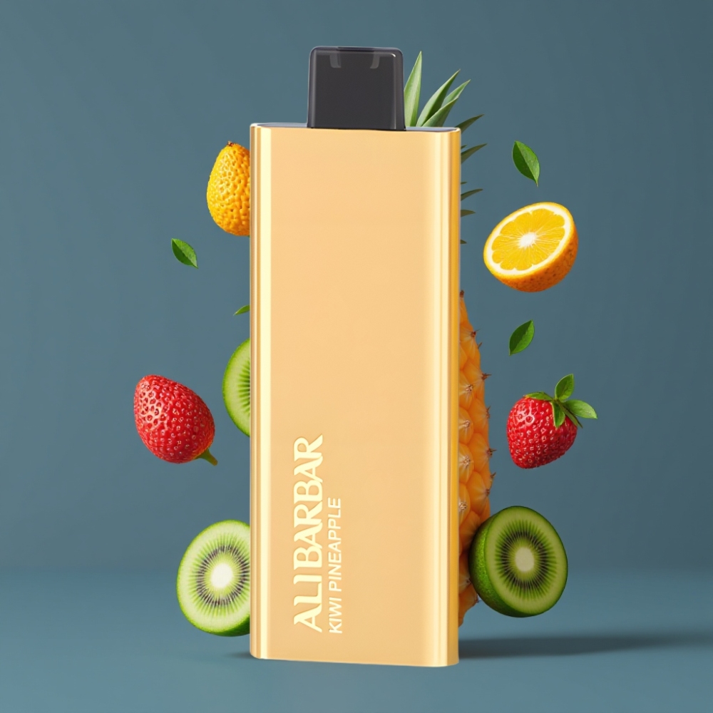 Alibarbar Pandora 7000 Puffs 17ml Disposable Vape Kiwi Pineapple New Zealand Wholesale Non-Rechargeable