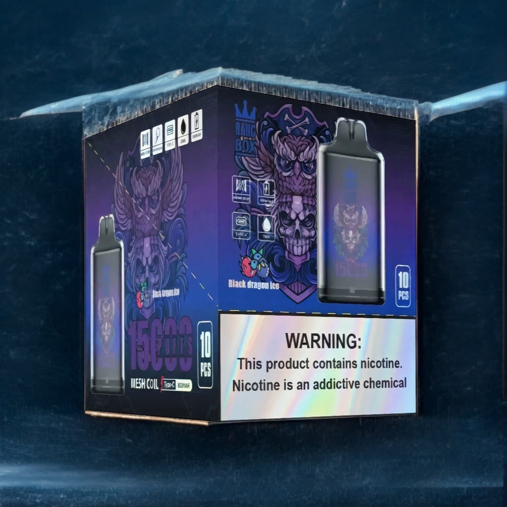 Bang Box 15000 Puffs New Zealand Wholesale Black Dragon Ice Vape