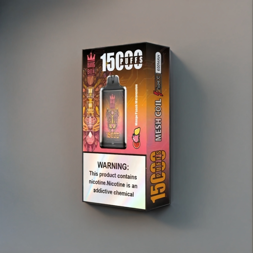 Bang Box New Zealand Wholesale 15000 Puffs Mango Peach Watermelon Vape