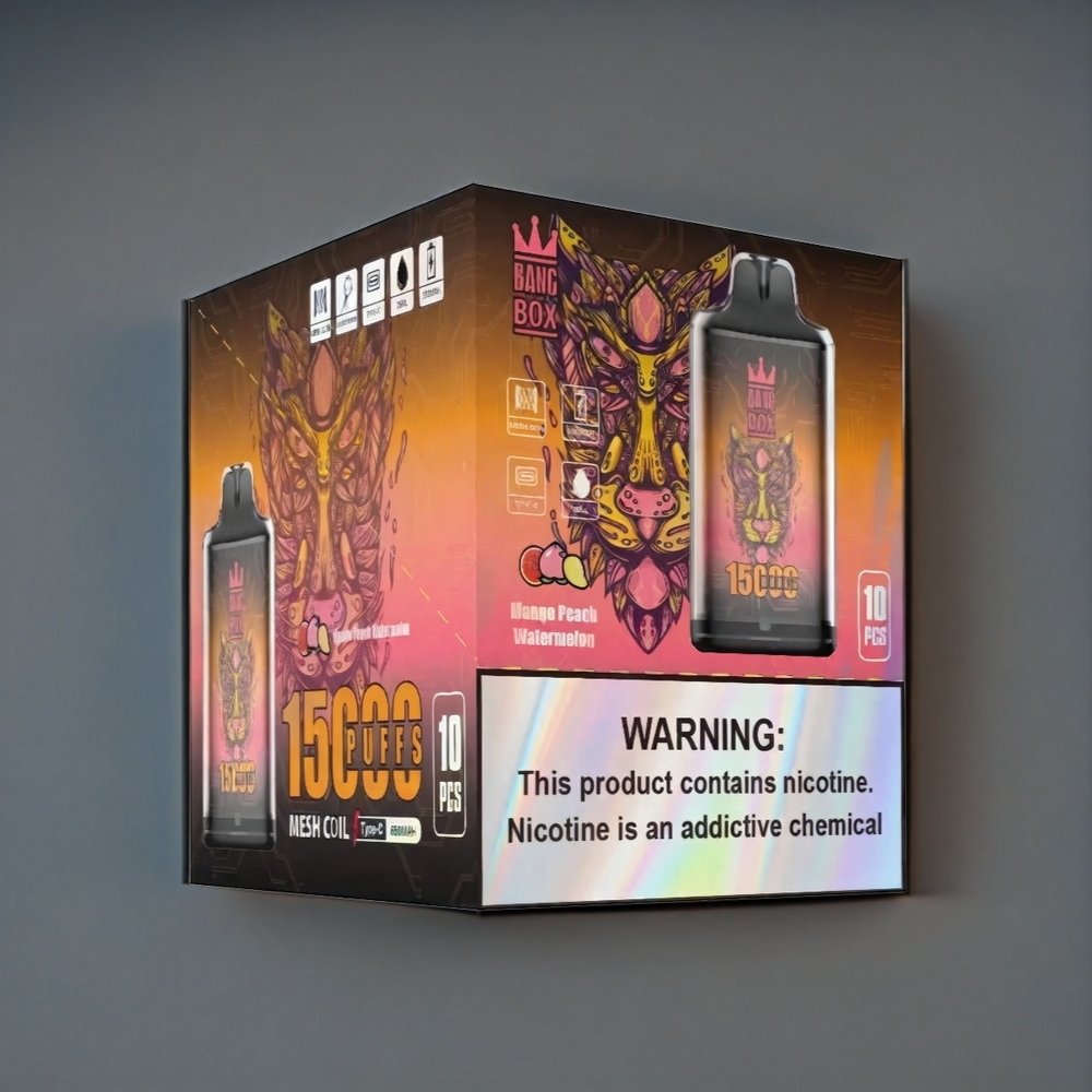 Bang Box New Zealand Wholesale 15000 Puffs Mango Peach Watermelon Vape