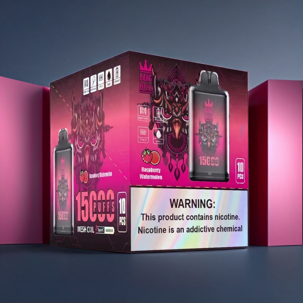 Bang Box New Zealand Wholesale 15000 Puffs Raspberry Watermelon Vape