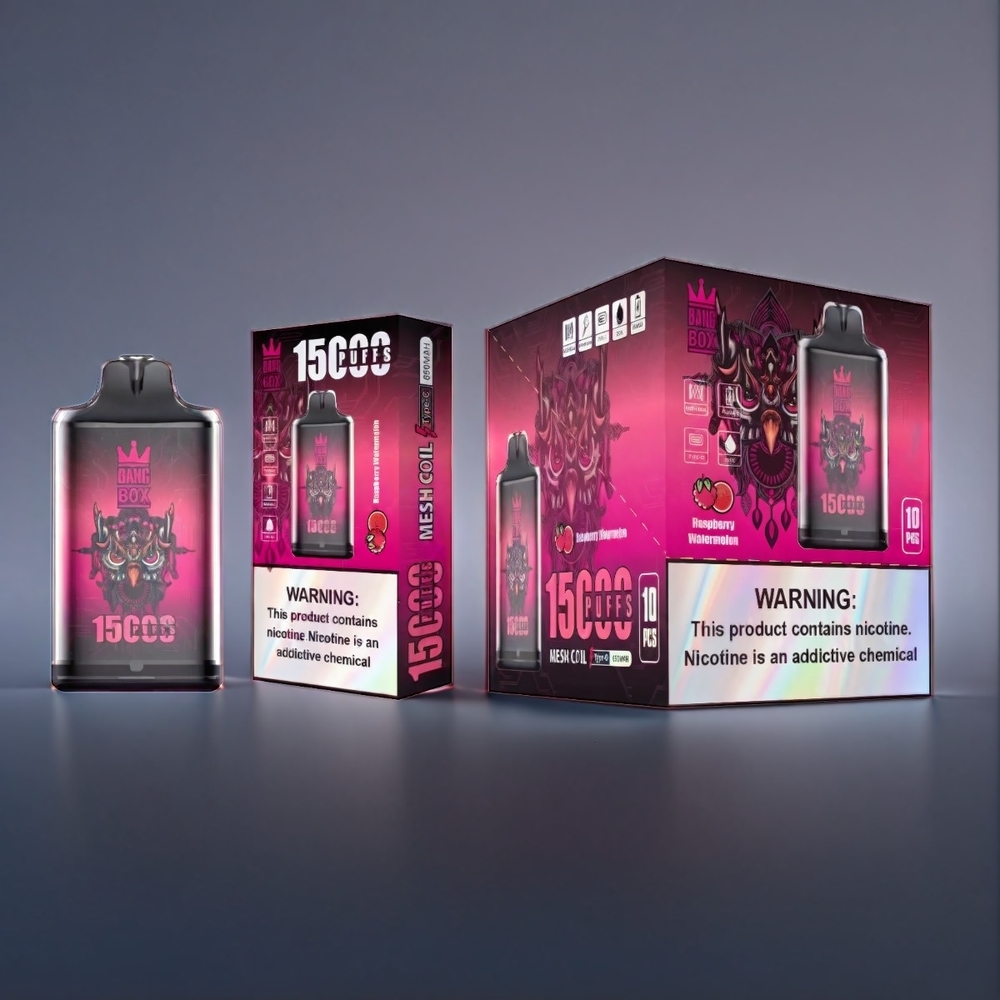 Bang Box New Zealand Wholesale 15000 Puffs Raspberry Watermelon Vape