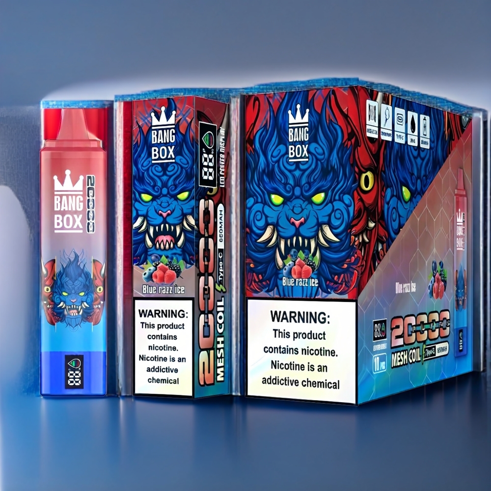 Bang Box 20000 Puffs New Zealand Wholesale Blue Razz Ice