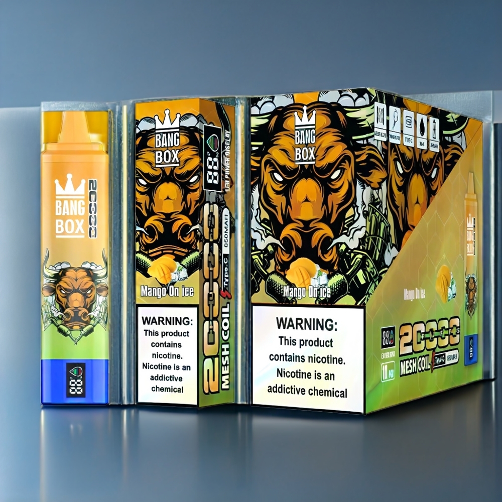 Bang Box 20000 Puffs New Zealand Wholesale Mango On Ice