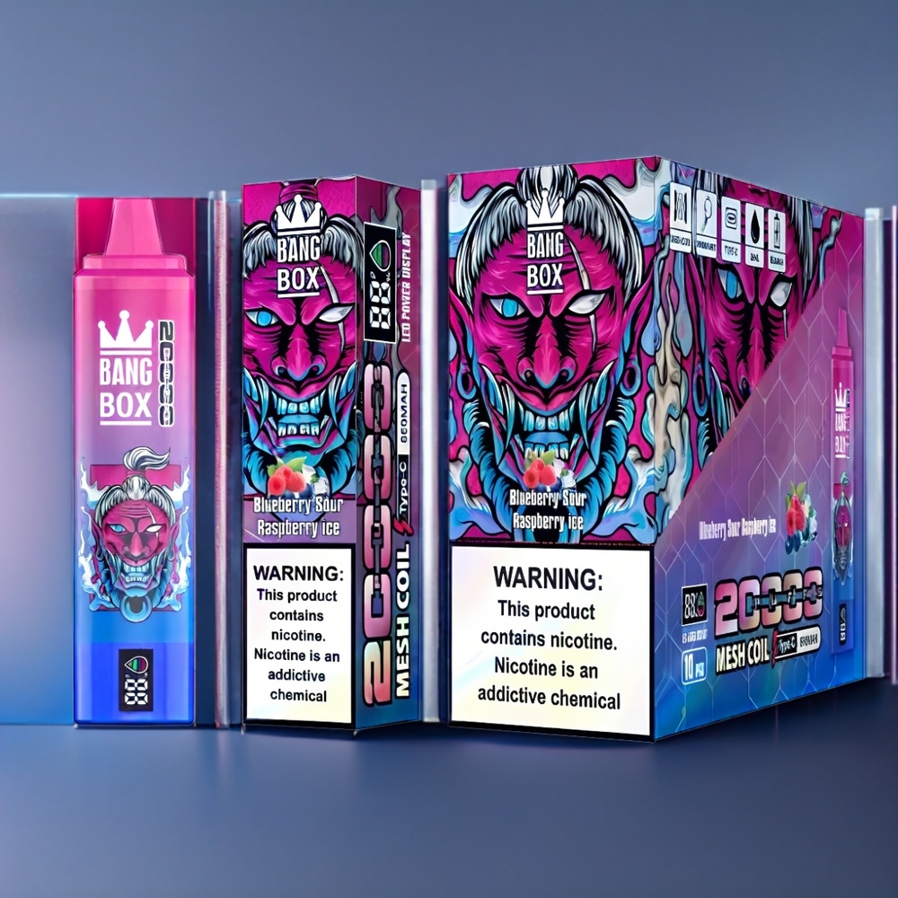 Bang Box New Zealand Wholesale 20000 Puffs Blueberry Sour Raspberry Ice
