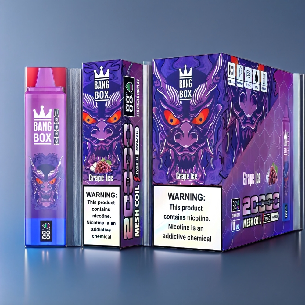 Bang Box New Zealand Wholesale 20000 Puffs Grape Ice