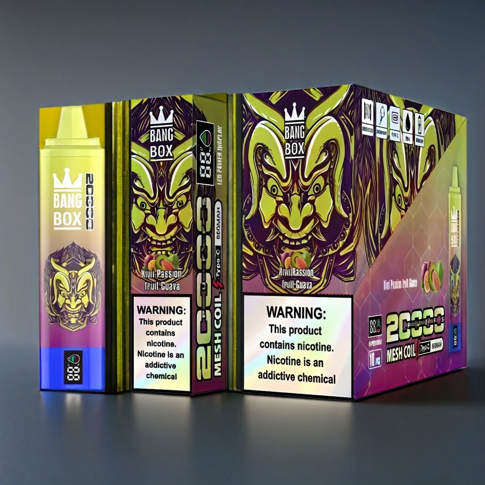 Bang Box New Zealand Wholesale 20000 Puffs Kiwi Passion Fruit Guava
