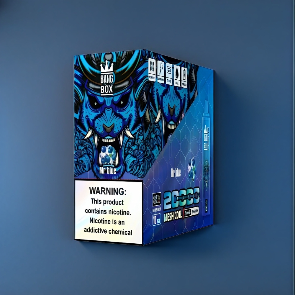 Bang Box New Zealand Wholesale 20000 Puffs Mr Blue Vape