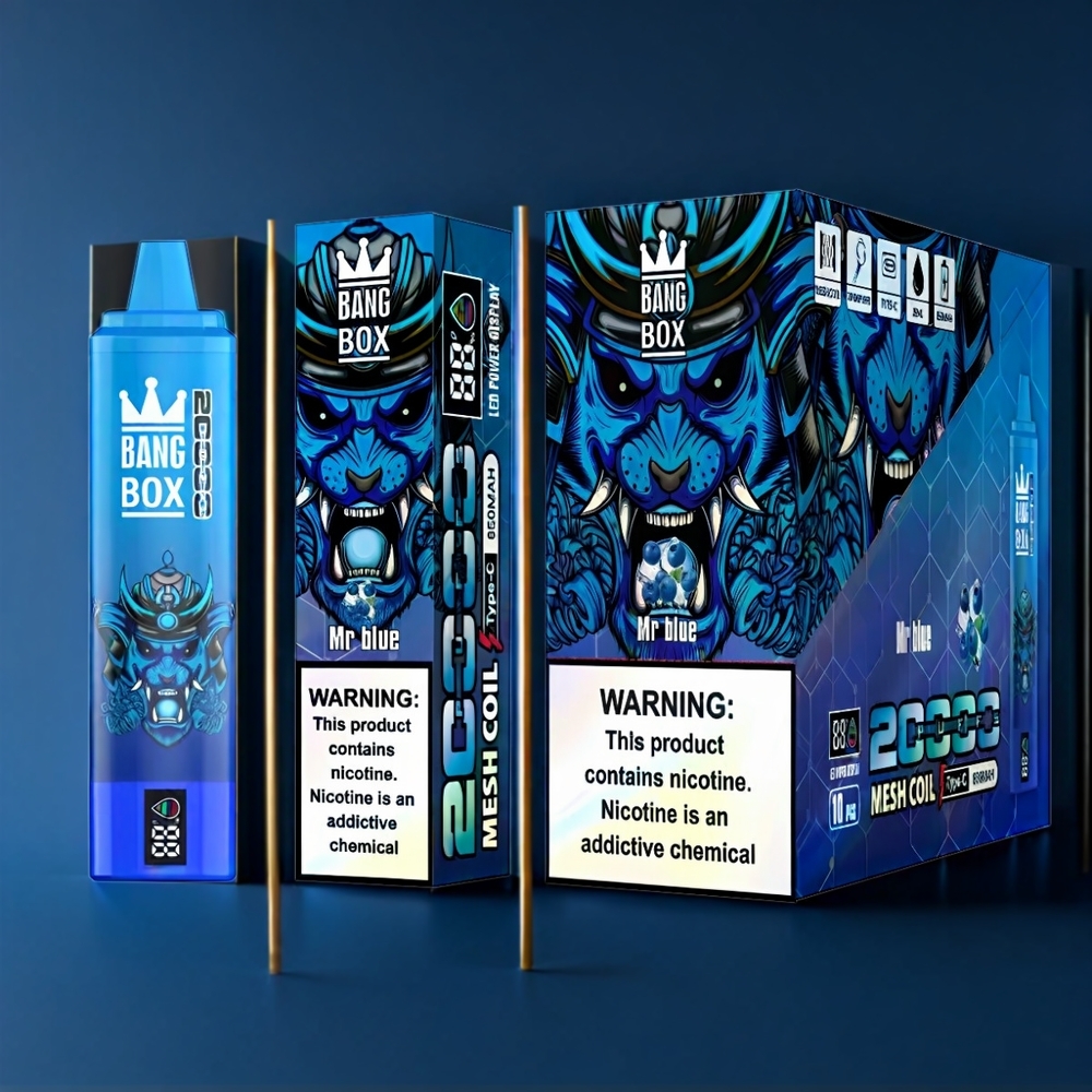 Bang Box New Zealand Wholesale 20000 Puffs Mr Blue Vape
