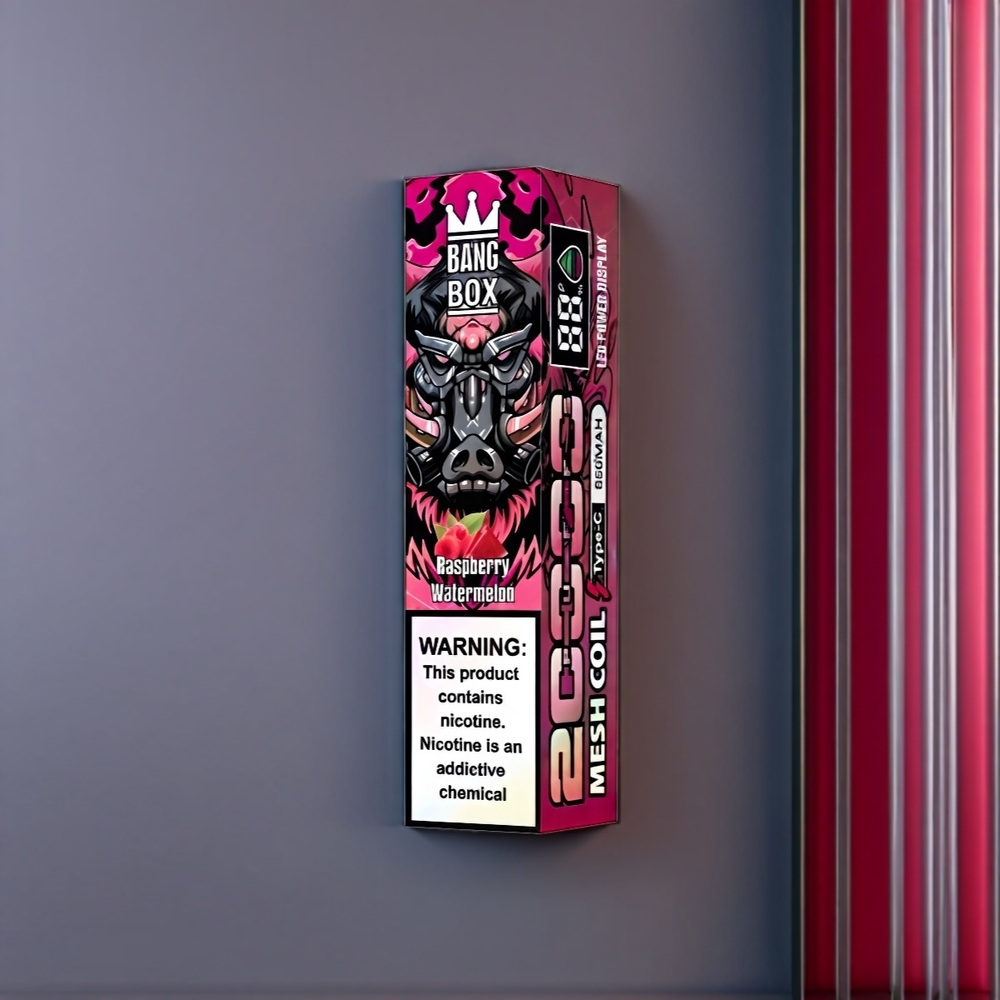 Bang Box New Zealand Wholesale 20000 Puffs Raspberry Watermelon Vape