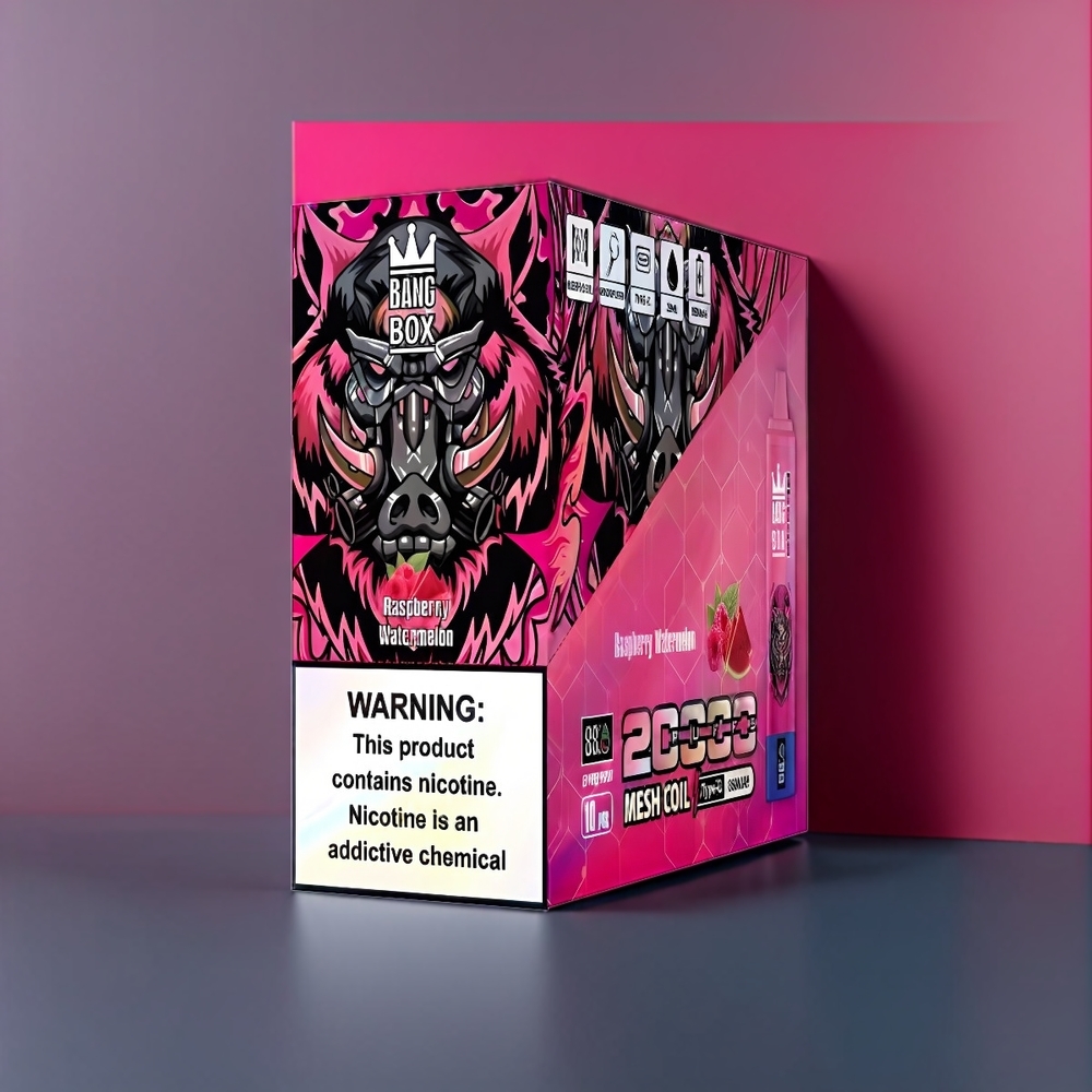 Bang Box New Zealand Wholesale 20000 Puffs Raspberry Watermelon Vape